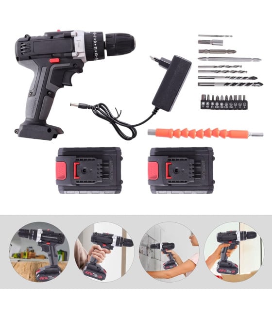 AVVITATORE A BATTERIA 48V TRAPANO CACCIAVITI INSTALLAZIONE