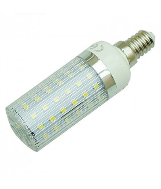 LAMPADINA LED E14 10 W TUBO MAIS LUCE CALDA FREDDA NATURALE