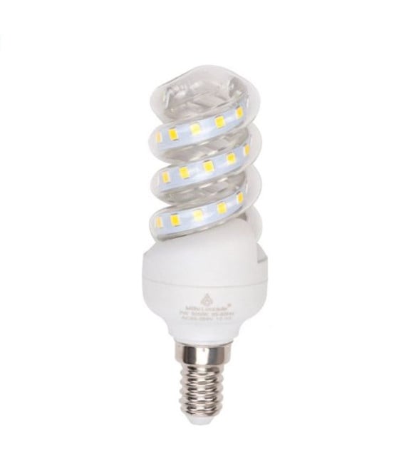LAMPADINA LED 7W E14 665LM SPIRALE LUCE CALDA NATURALE FREDDA