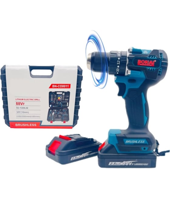 SET TRAPANO AVVITATORE A BATTERIA 2 VELOCITÀ PUNTE BORSA 2 BATTERIE