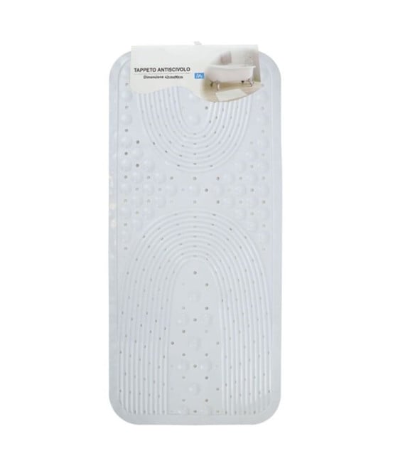 TAPPETO ANTISCIVOLO VASCA BAGNO DOCCIA BIANCO 42X90CM 87553