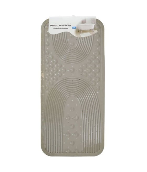 TAPPETO ANTISCIVOLO VASCA BAGNO DOCCIA TORTORA 42X90CM 87554