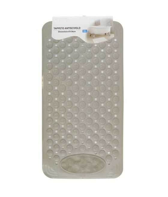 TAPPETO ANTISCIVOLO TORTORA VASCA BAGNO DOCCIA 67 X 36 CM 87557