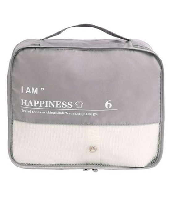 ORGANIZER VIAGGIO CASA IMPERMEABILE VALIGIA GRIGIO 34X29X12CM