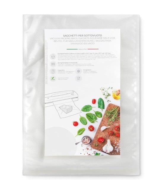 20 SACCHETTI SOTTOVUOTO 25X35CM CONGELATORE FRIGORIFERO