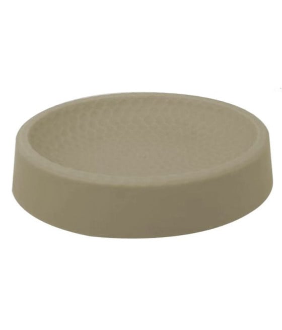 PIATTINO PER SAPONE DECORATO BEIGE PORTASAPONETTA MODERNO BAGNO 79180