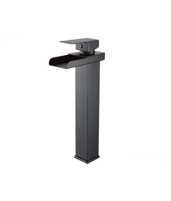 MISCELATORE A CASCATA NERO LAVABO BAGNO RUBINETTO A CANNA ALTA 87399