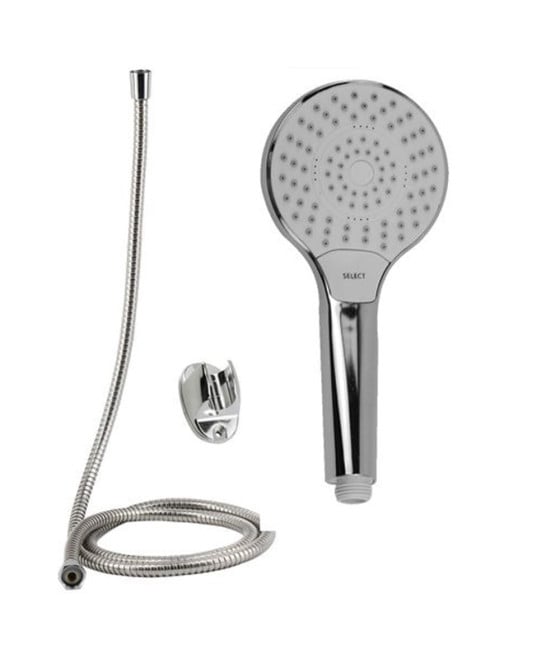 DOCCETTA DOCCINO SOFFIONE BAGNO DOCCIA TASTO SELECT LACCIO 1,8MT STAFF