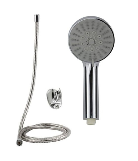 KIT DOCCETTA BAGNO TONDO SOFFIONE DOCCIA CON LACCIO 1,8MT STAFFA 69043