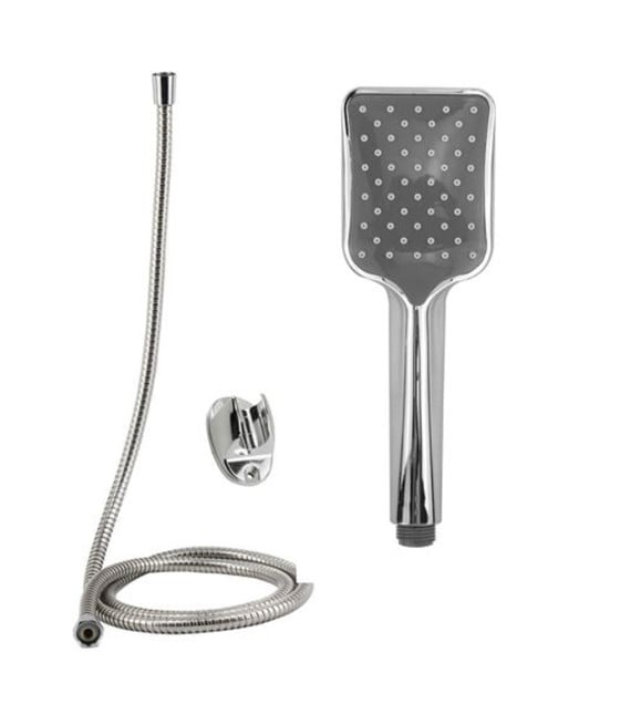KIT DOCCETTA RETTANGOLARE DOCCIA BAGNO LACCIO 1,8MT STAFFA 69314
