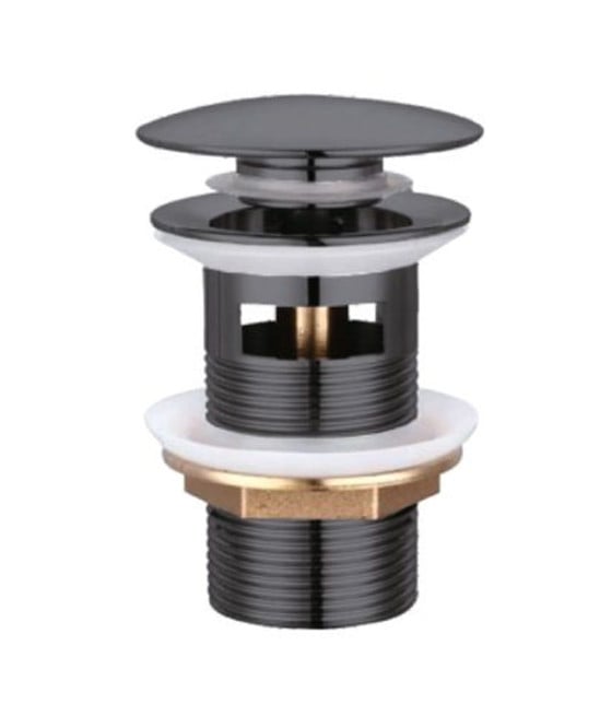 PILETTA CLICK CLACK UNIVERSALE POP UP TAPPO DI SCARICO NERO 59606