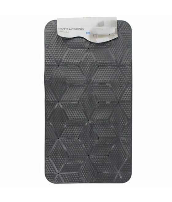 TAPPETO PVC ANTISCIVOLO BAGNO DOCCIA 70X37CM EFFETTO GEOMETRICO 59621