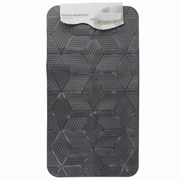 TAPPETO PVC ANTISCIVOLO BAGNO DOCCIA 70X37CM EFFETTO GEOMETRICO 59621
