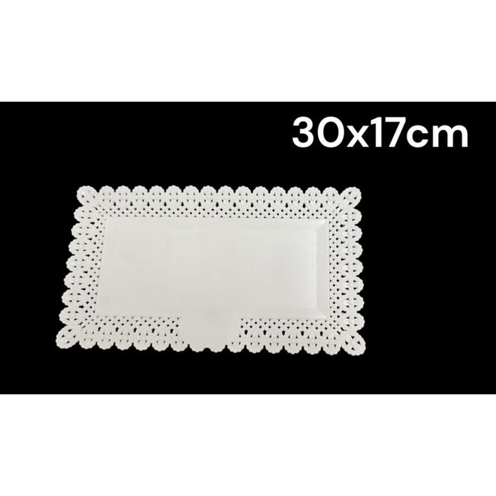 2PZ VASSOIO TRAMA TRINATO BIANCO 30X17CM RETTANGOLARE PIATTO