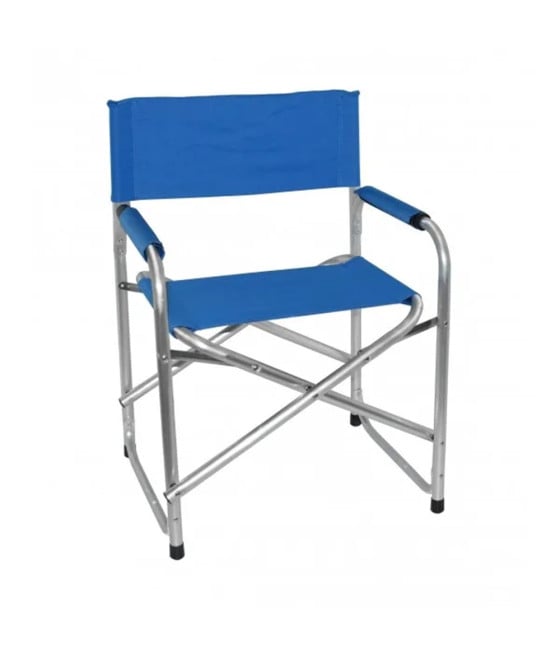 SEDIA REGISTA BLU IN ALLUMINIO MARE PESCA SPIAGGIA GIARDINO PIEGHEVOLE