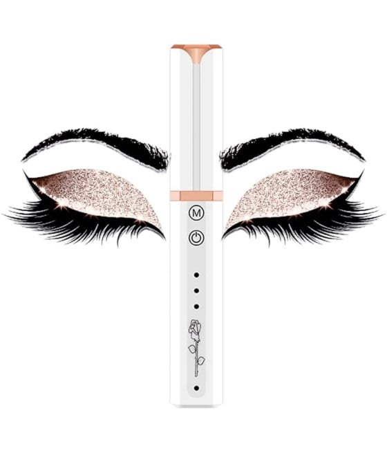 PIEGACIGLIA ELETTRICO RISCALDATO RICARICABILE TRUCCO PORTATILE MAKE UP