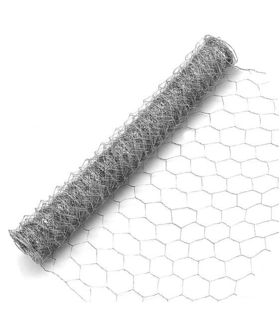 RETE METALLICA ZINCATA A MAGLIA ESAGONALE 16MM 1X10MT 04318