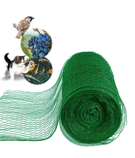2PZ RETE POLIETILENE ANTI ANIMALI 1X10MT VERDE PROTEZIONE PIANTE ORTO