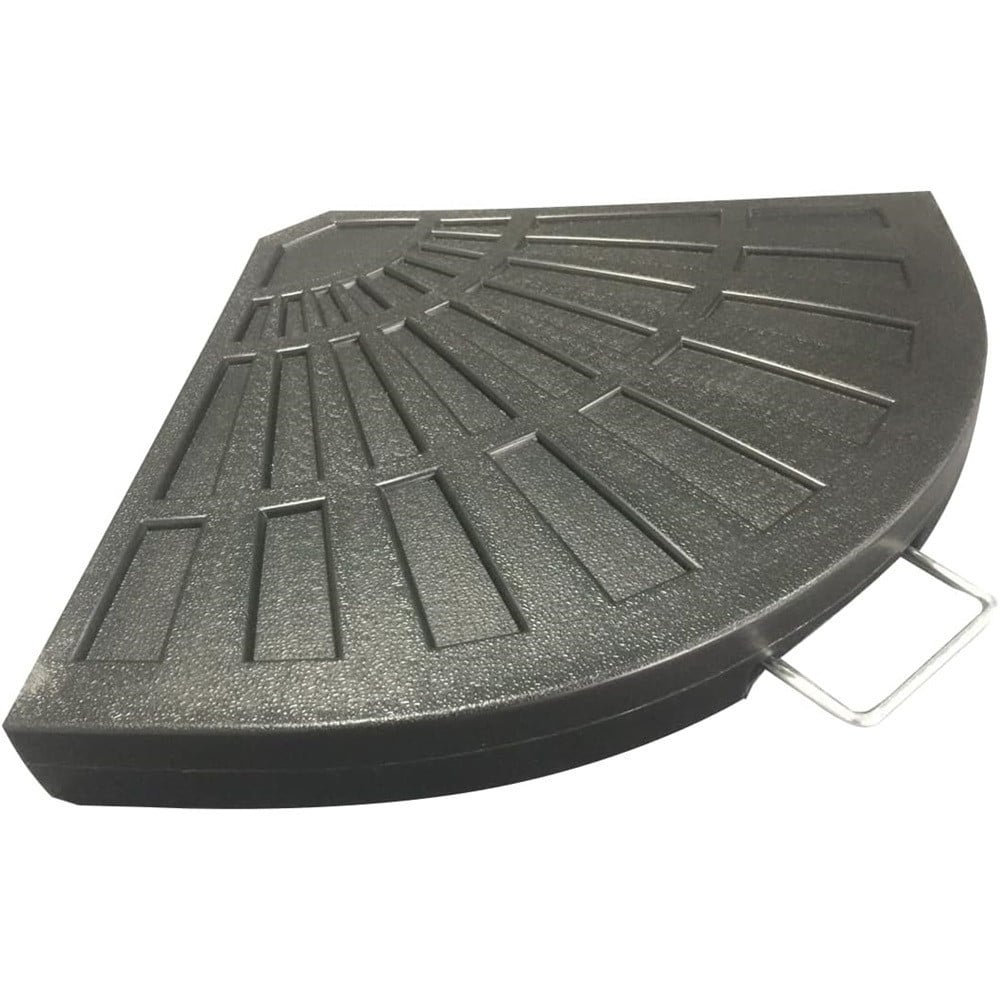 Trade Shop - Supporto Base Per Ombrellone Peso Piede D'appoggio Nero Con Maniglia Metallo 020702 -