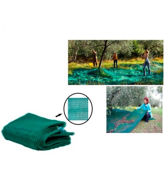 SET 3PZ RETE PER RACCOLTA OLIVE FRUTTA 3X10MT VERDE 222271