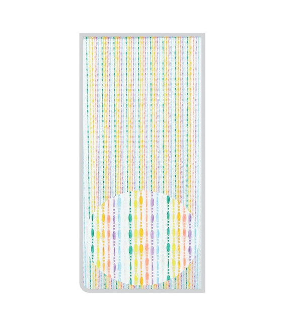 TENDA MOSCHIERA CON FILI PERLINE MULTICOLORE IN PVC 100X220CM