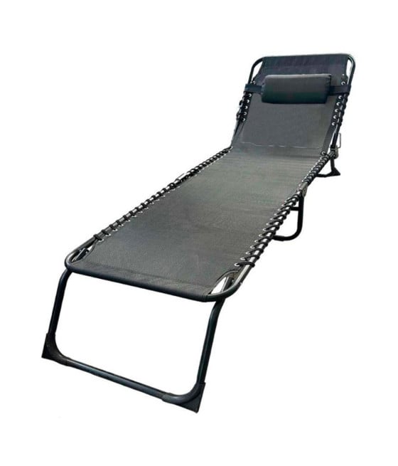 LETTINO PRENDISOLE SENZA PARASOLE IN TEXTILENE NERO 483010