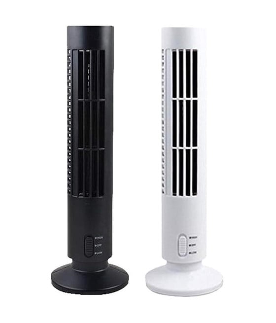 VENTILATORE VERTICALE A TORRE RICARICA USB 3W 2 VELOCITA'
