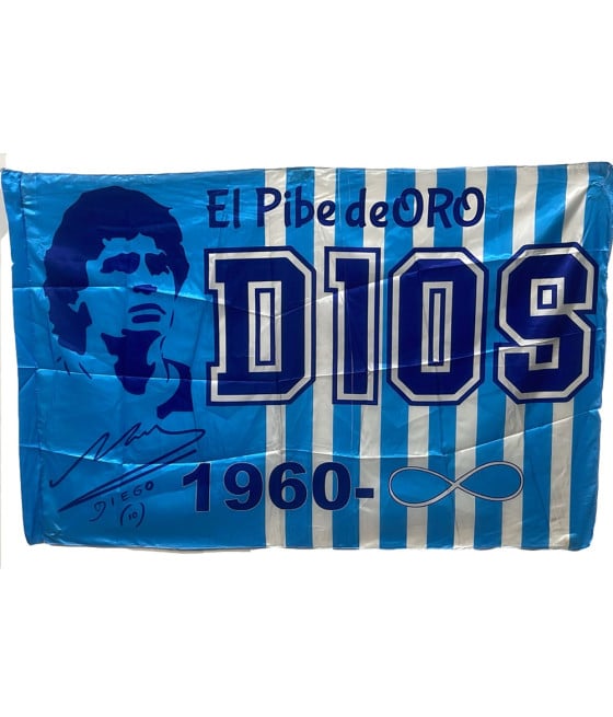 BANDIERA MARADONA 10 DIEGO EL PIBE DE ORO 1960 -INFINITO FORZA NAPOLI CALCIO