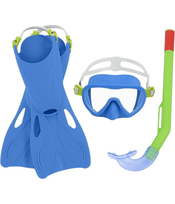 SET DA SNORKELING BAMBINI FLAPPER MASCHERA BOCCAGLIO PINNE 2 COL 25039