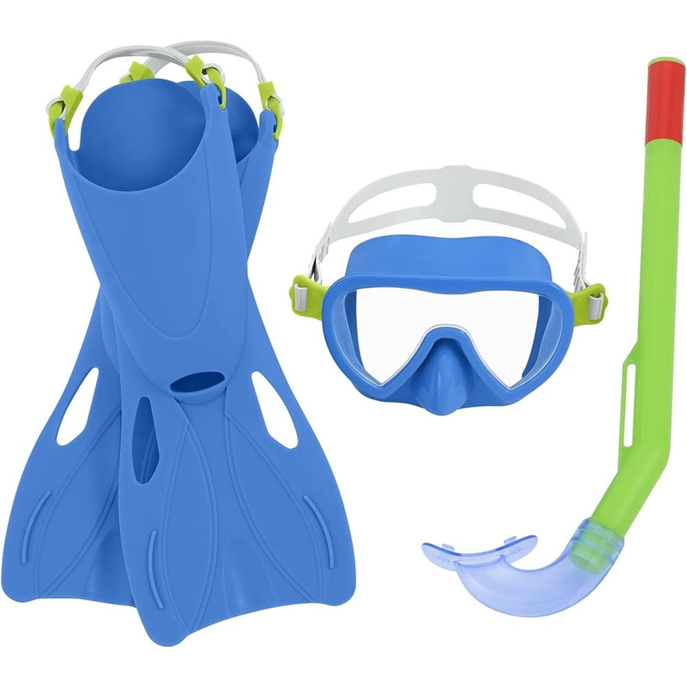 SET DA SNORKELING BAMBINI FLAPPER MASCHERA BOCCAGLIO PINNE 2 COL 25039