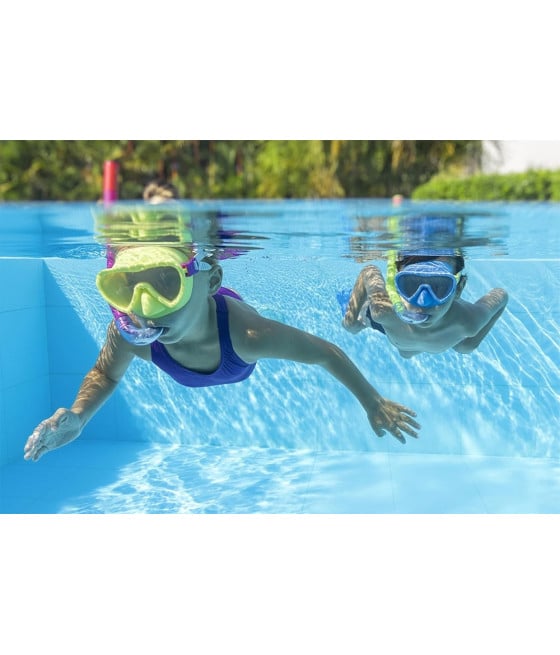 SET DA SNORKELING BAMBINI FLAPPER MASCHERA BOCCAGLIO PINNE 2 COL 25039