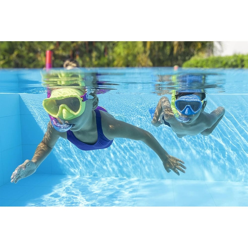 SET DA SNORKELING BAMBINI FLAPPER MASCHERA BOCCAGLIO PINNE 2 COL 25039