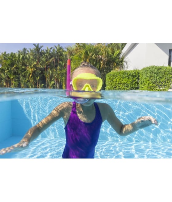 SET DA SNORKELING BAMBINI FLAPPER MASCHERA BOCCAGLIO PINNE 2 COL 25039
