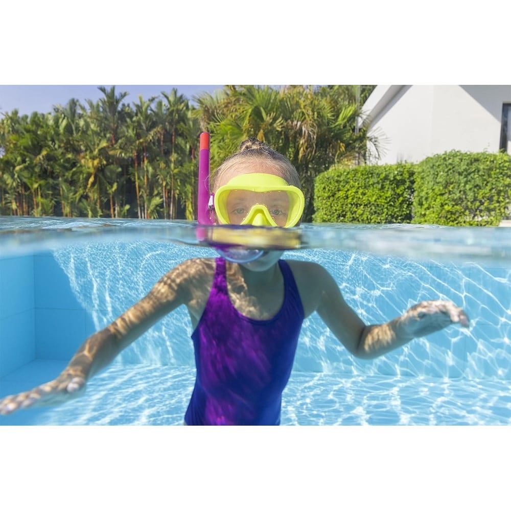 SET DA SNORKELING BAMBINI FLAPPER MASCHERA BOCCAGLIO PINNE 2 COL 25039