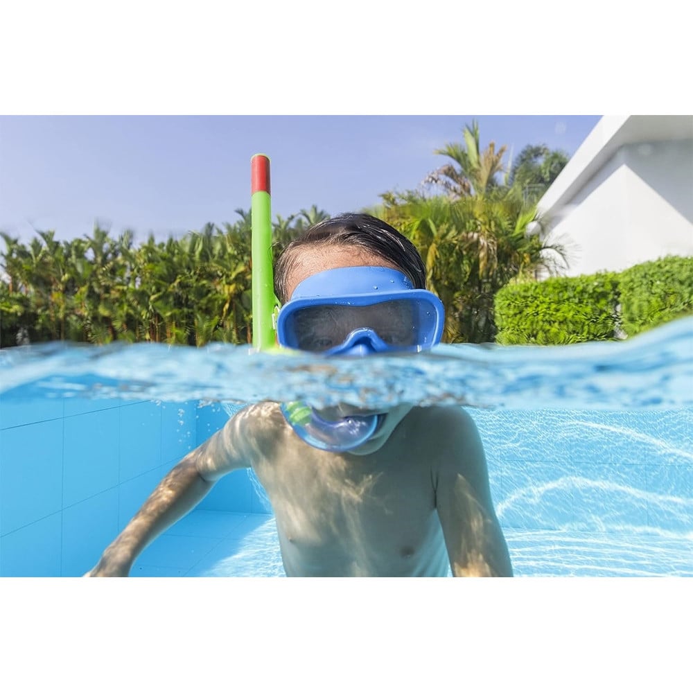 SET DA SNORKELING BAMBINI FLAPPER MASCHERA BOCCAGLIO PINNE 2 COL 25039