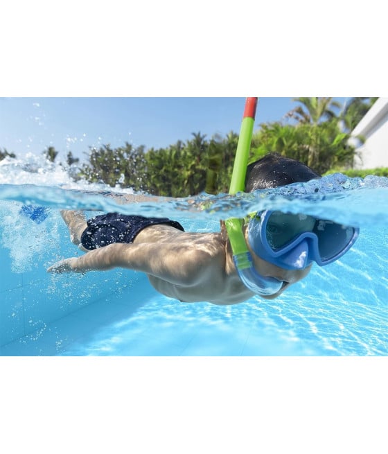 SET DA SNORKELING BAMBINI FLAPPER MASCHERA BOCCAGLIO PINNE 2 COL 25039