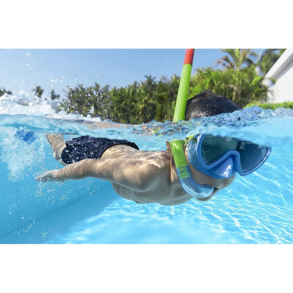 SET DA SNORKELING BAMBINI FLAPPER MASCHERA BOCCAGLIO PINNE 2 COL 25039