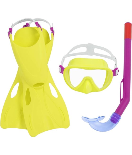 SET DA SNORKELING BAMBINI FLAPPER MASCHERA BOCCAGLIO PINNE 2 COL 25039