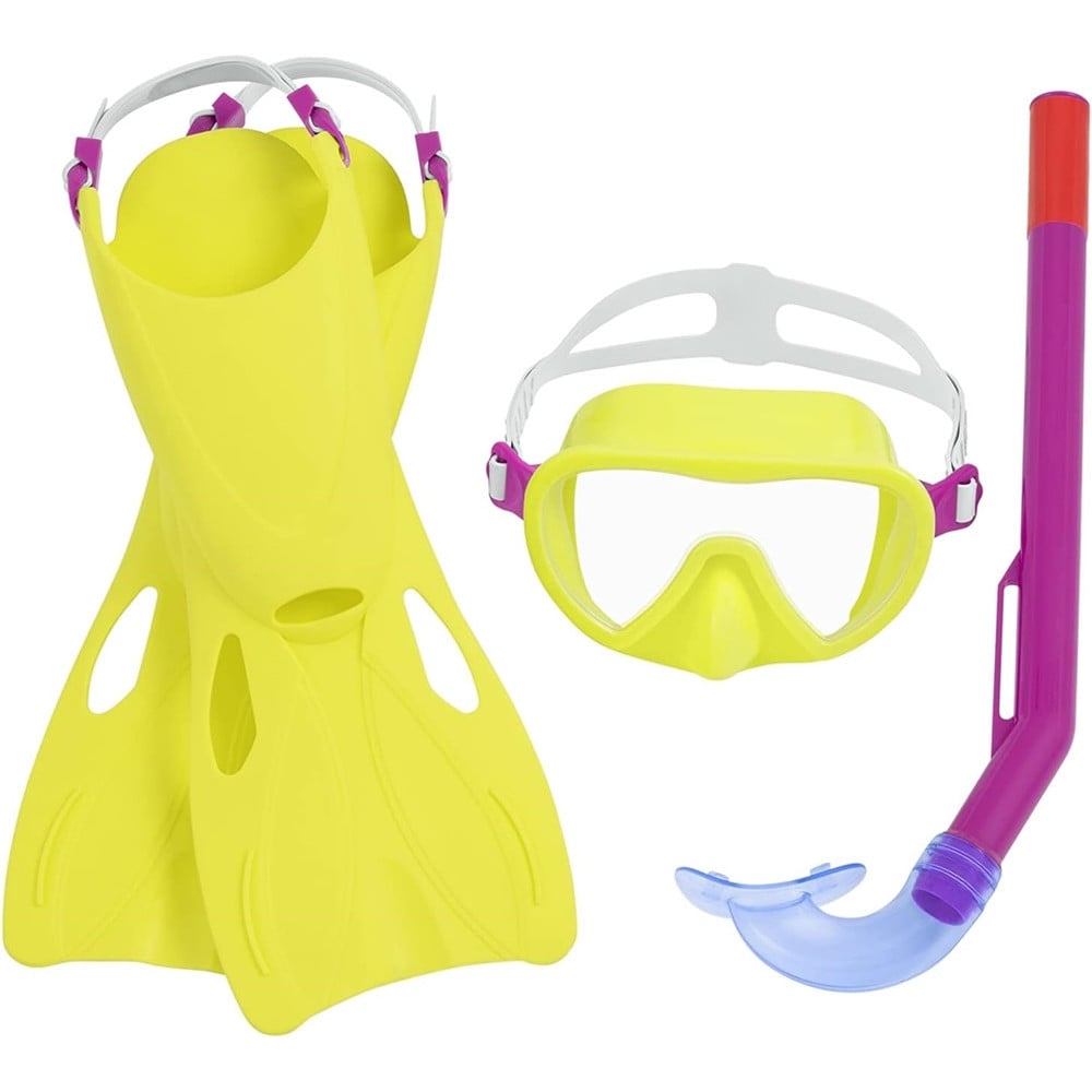 SET DA SNORKELING BAMBINI FLAPPER MASCHERA BOCCAGLIO PINNE 2 COL 25039