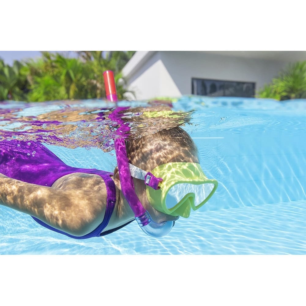 SET DA SNORKELING BAMBINI FLAPPER MASCHERA BOCCAGLIO PINNE 2 COL 25039