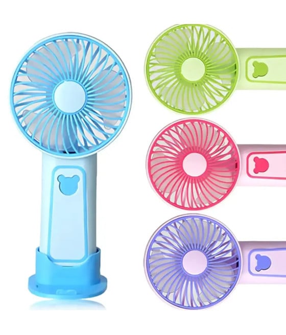 VENTILATORE PORTATILE SUPPORTO CELLULARE BATTERIA RICARICABILE