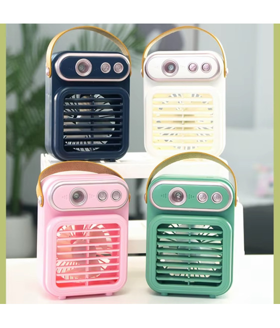 VENTILATORE A SPRUZZO VINTAGE TAVOLO ELETTRICO PORTATILE USB BATTERIA