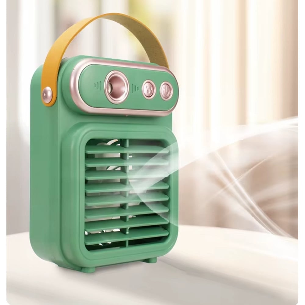 VENTILATORE A SPRUZZO VINTAGE TAVOLO ELETTRICO PORTATILE USB BATTERIA