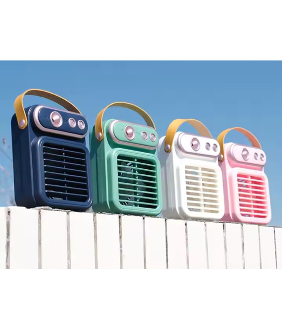 VENTILATORE A SPRUZZO VINTAGE TAVOLO ELETTRICO PORTATILE USB BATTERIA