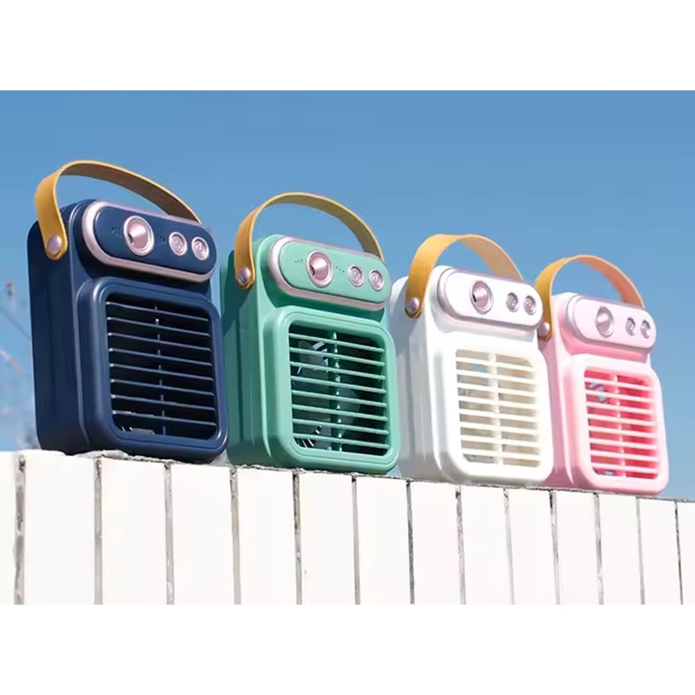 VENTILATORE A SPRUZZO VINTAGE TAVOLO ELETTRICO PORTATILE USB BATTERIA