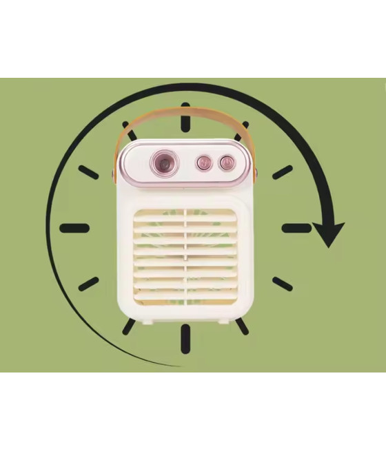 VENTILATORE A SPRUZZO VINTAGE TAVOLO ELETTRICO PORTATILE USB BATTERIA