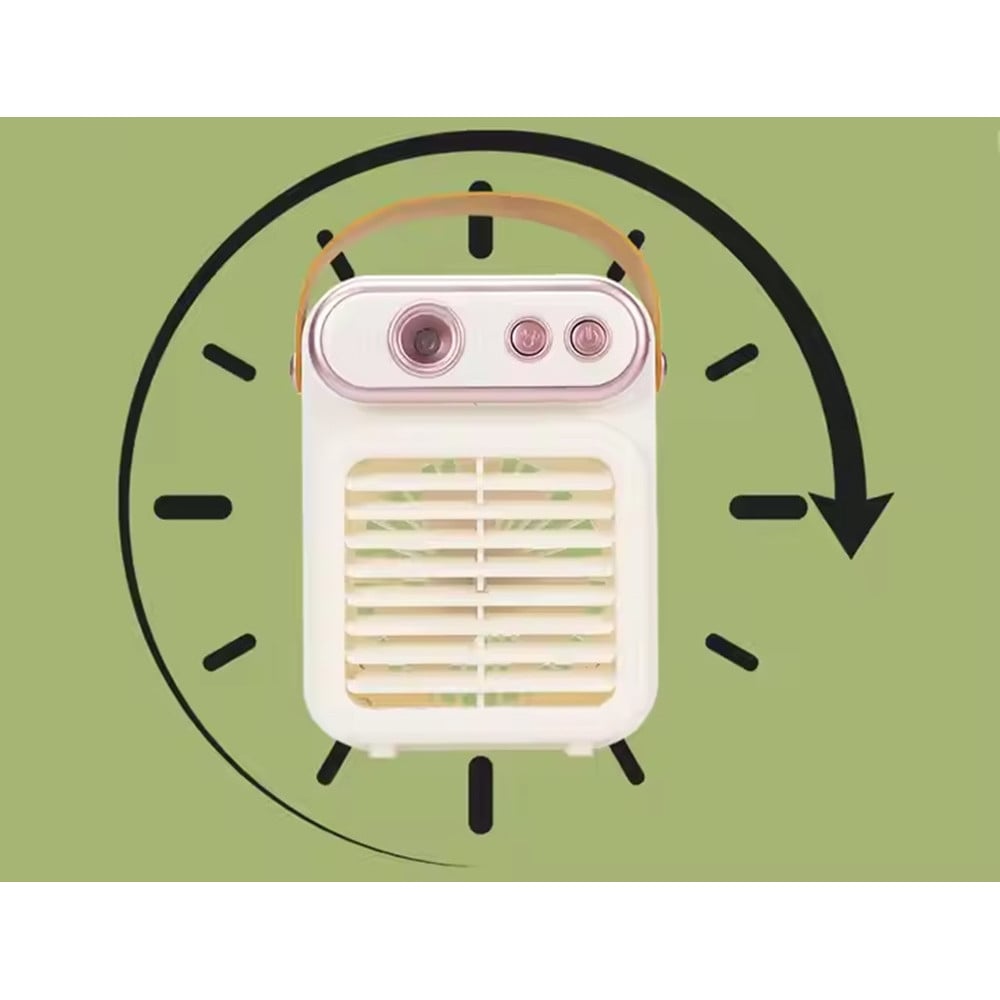 VENTILATORE A SPRUZZO VINTAGE TAVOLO ELETTRICO PORTATILE USB BATTERIA
