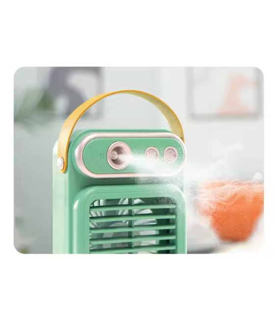 VENTILATORE A SPRUZZO VINTAGE TAVOLO ELETTRICO PORTATILE USB BATTERIA