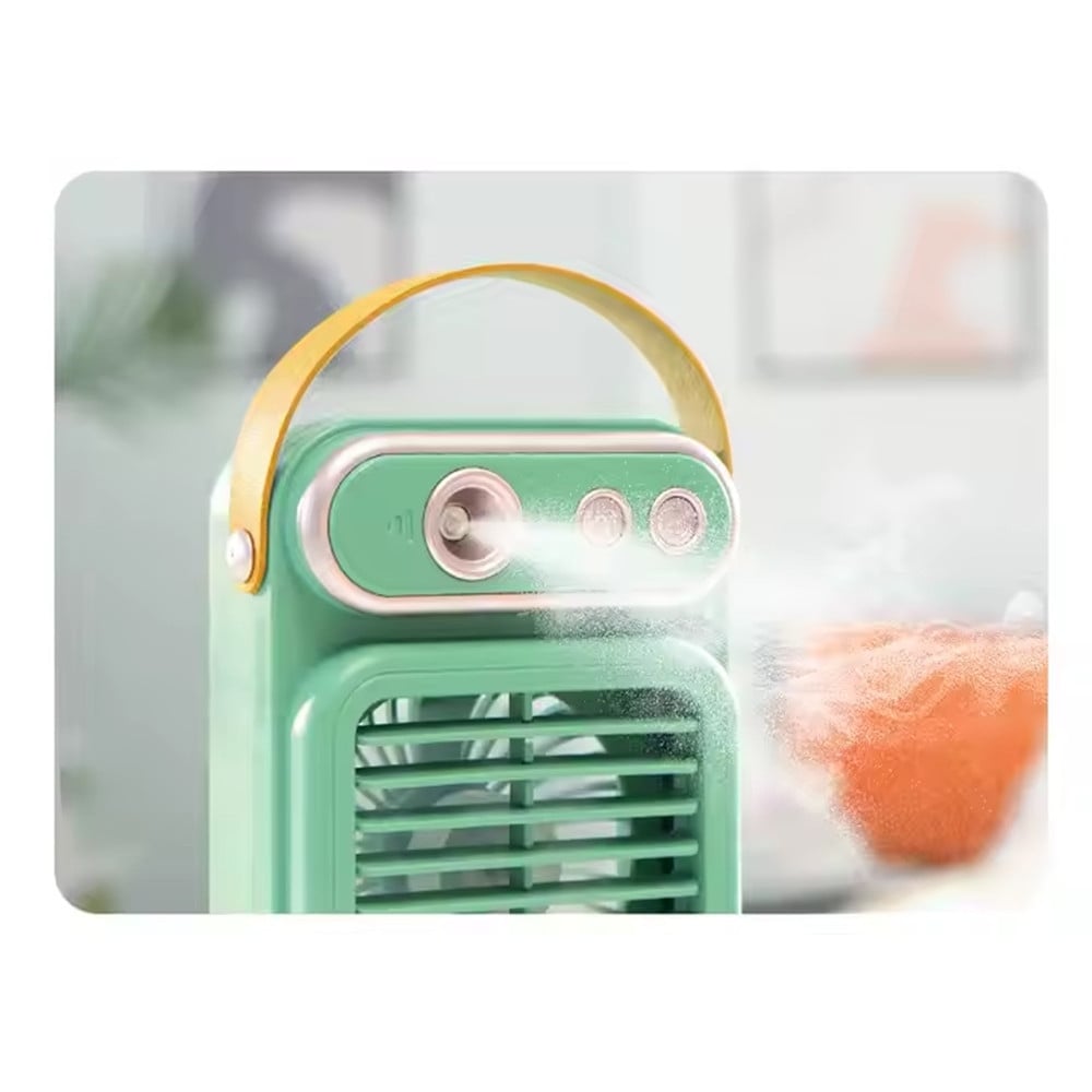 VENTILATORE A SPRUZZO VINTAGE TAVOLO ELETTRICO PORTATILE USB BATTERIA