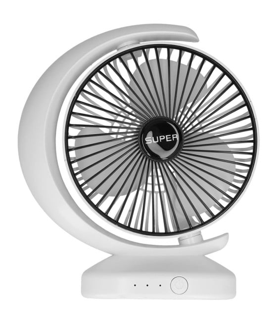 VENTILATORE TAVOLO USB SILENZIOSA ROTAZIONE TESTA 3 LIVELLI